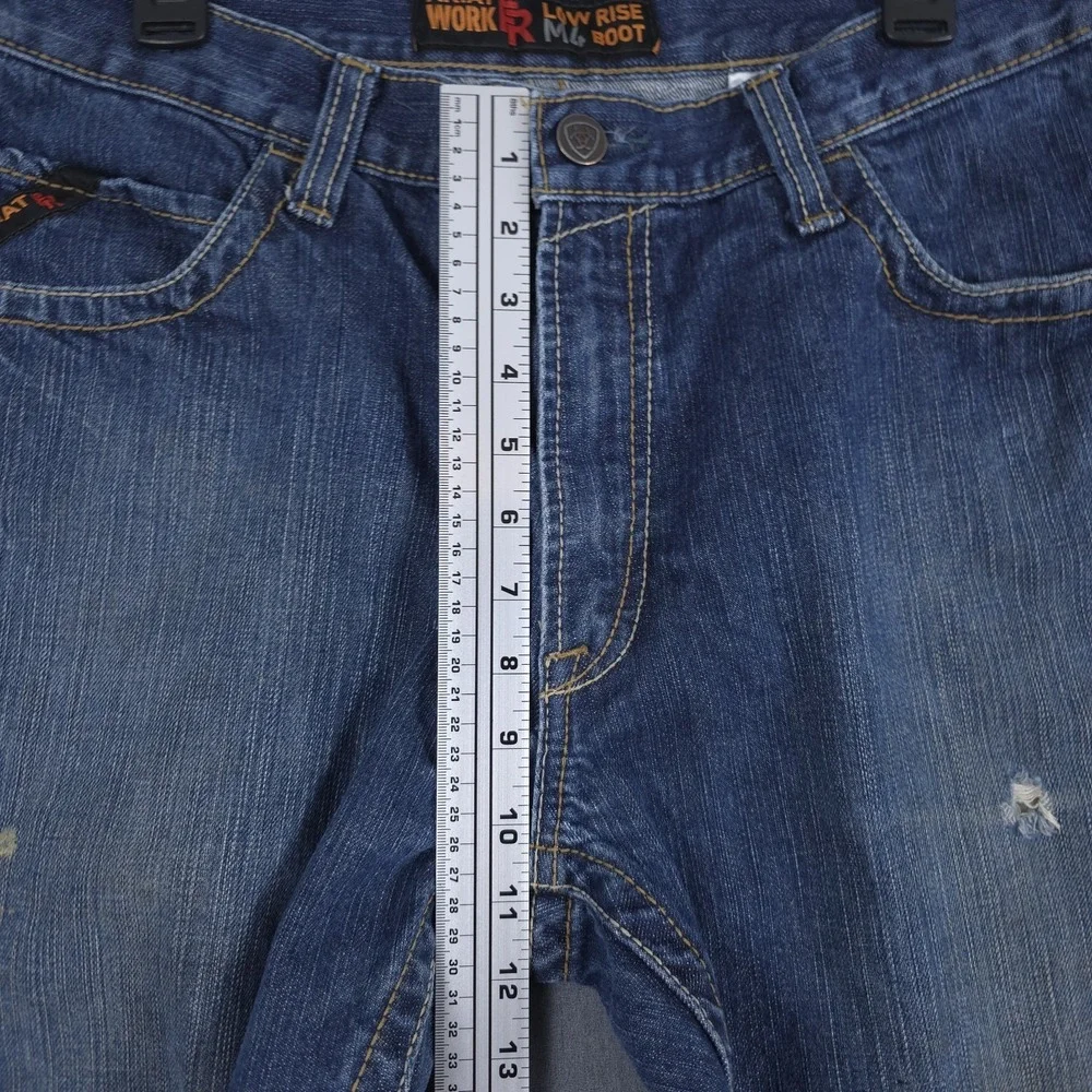 Ariat FR M4 Relaxed Basic Boot Cut Jeans Mens 36x30 (Fits‎ 34x29) Low Rise Denim